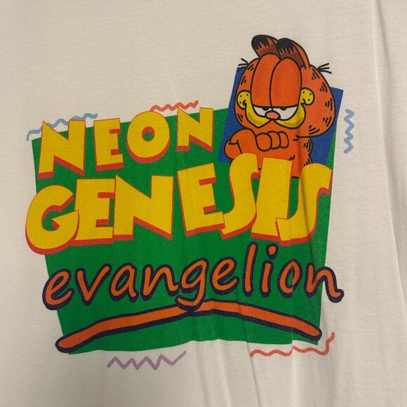 Neon Genesis Evangelion Garfield T-Shirt - Picture 2 of 3